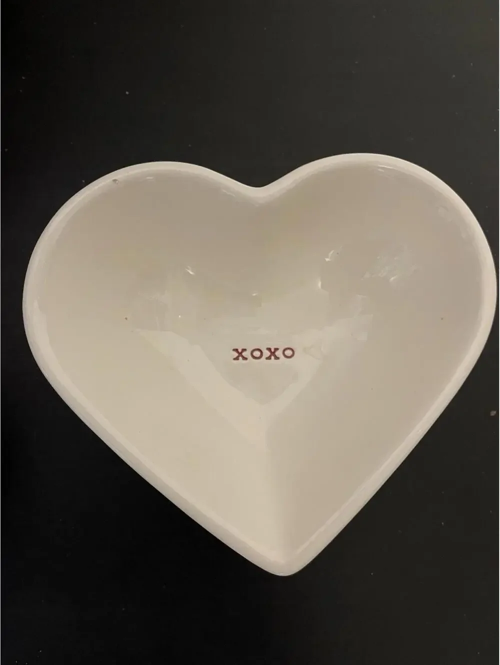 Pottery Barn Valentines heart Dishes set Of 2 New In Box